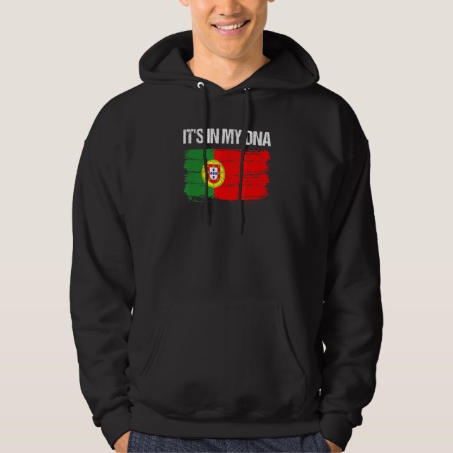 Portuguese It's In My DNA Portugal Flag Hoodie (Framsida)