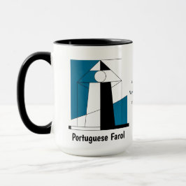 Portuguese Lighthouse Mug – Modern Farol Art Coffe Mugg