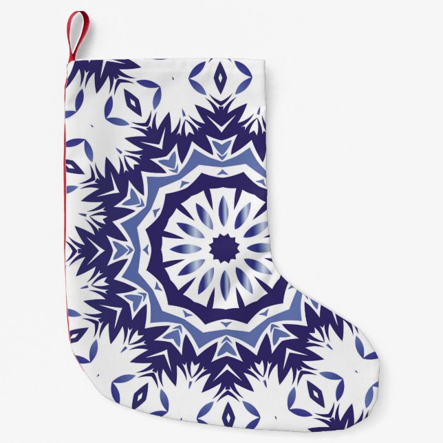 Portuguese ornamental azulejo ceramic. Minimal des Liten Julstrumpa (Framsidan)