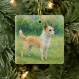 Portuguese Podengo Julgransprydnad Keramik