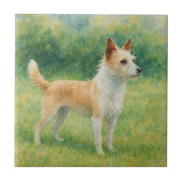 Portuguese Podengo Kakelplatta