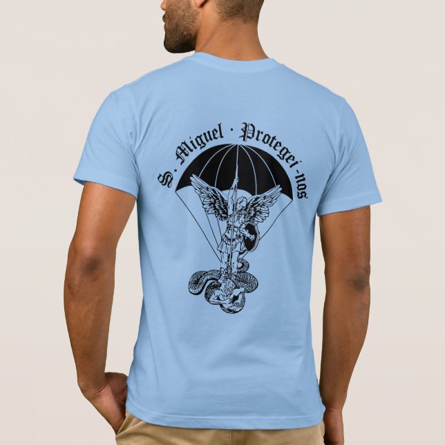 Portuguese St. Michael the Archangel T Shirt (Baksida)