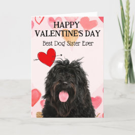 Portuguese Water Dog Anpassad Alla hjärtans dag-ko Helgkort