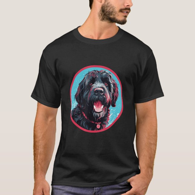 Portuguese Water Dog Breed Dog Design 1 T Shirt (Framsida)