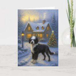 Portuguese Water Dog Holiday Card Helgkort