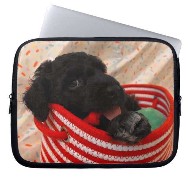 Portuguese Water Dog Laptop Sleeve (Framsidan)