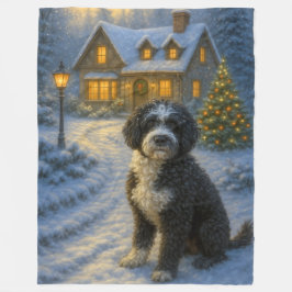 Portuguese Water Dog Semester Fleecefilt