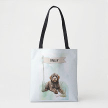 Portuguese Water Dog Watercolor Personalized Dog