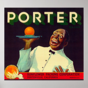 Portvakt orange LabelPorterville, CA Poster