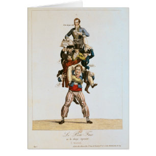 Portvakten eller, den imponera bördan, c.1820 hälsningskort