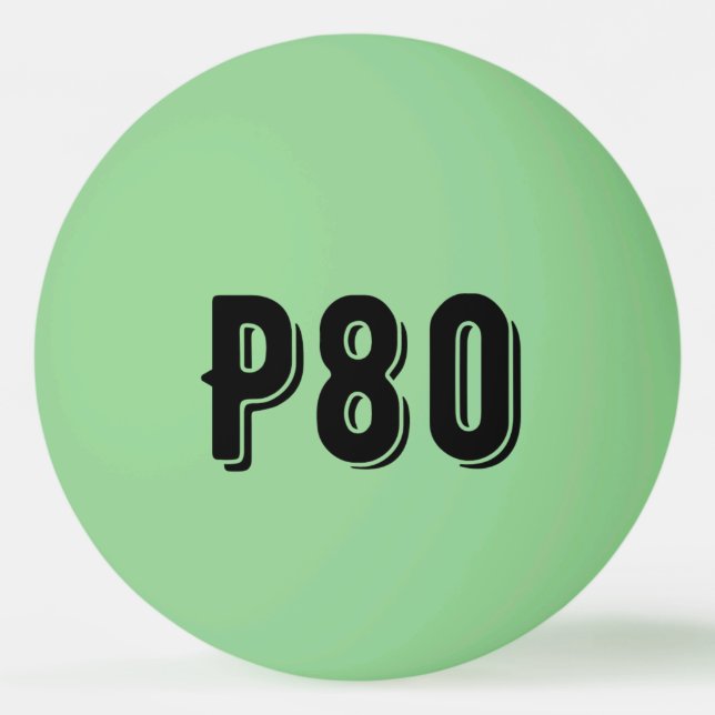 Porty monogrammed P80 Pingisboll (Framsidan)