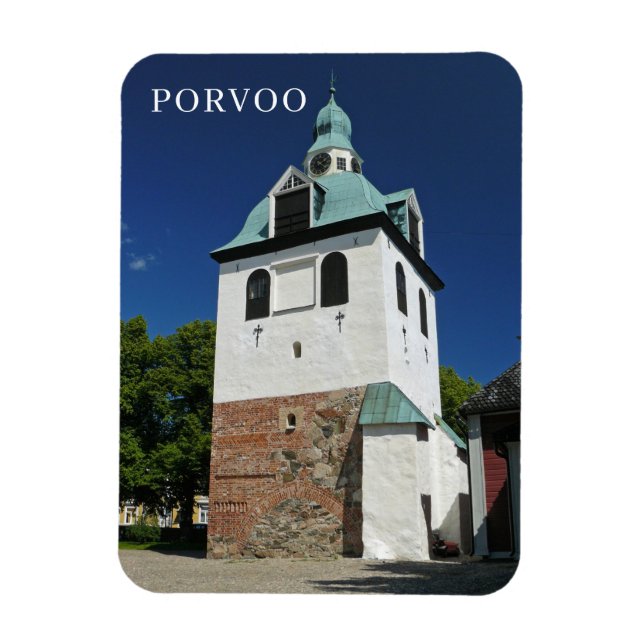 Porvoo Cathedral Bell Torn view-kylmagnet Magnet (Vertikal)