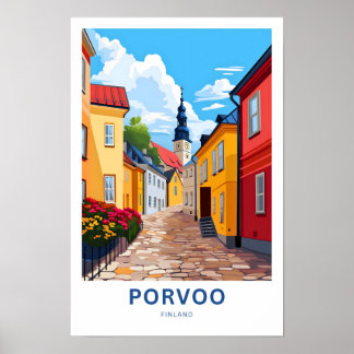 Porvoo Finland Travel Skriv ut Poster