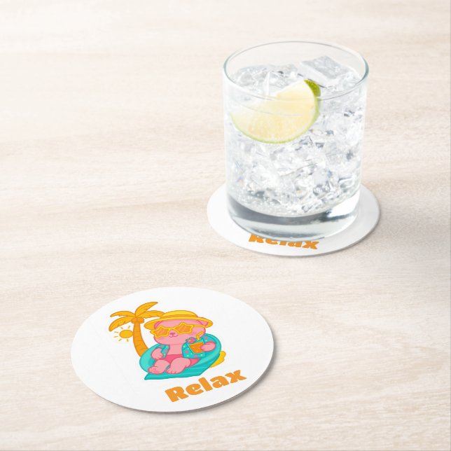 Posa vasos underlägg papper rund (Insitu)