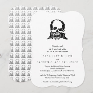 Posada Calavera Boots och Skull Inbjudningar
