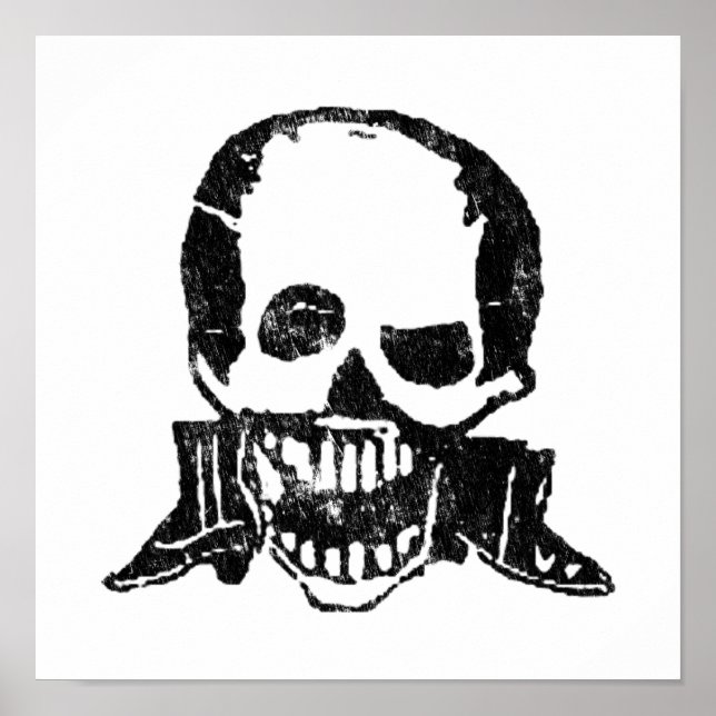 Posada Calavera stövlar och dödskalle Poster (Framsidan)