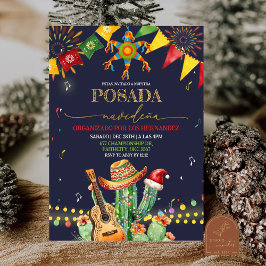 Posada Navidena Fiesta Kaktus Julfest Inbjudningar