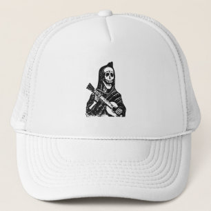 Posada skelett (Cavalera) med gitarren Keps