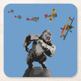 Posavasos Cuadrado De Papel King Underlägg Papper Kvadrat