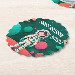 Posavasos cumpleaños personalizado underlägg papper