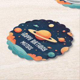 Posavasos cumpleaños personalizado underlägg papper