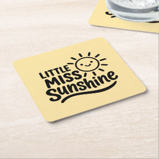 Posavasos de cartón – Little Miss Sunshine Underlägg Papper Kvadrat