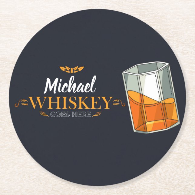 Posavasos de cartón underlägg papper rund (Framsidan)