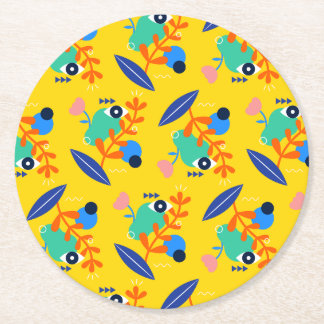 Posavasos estampado alegre underlägg papper rund
