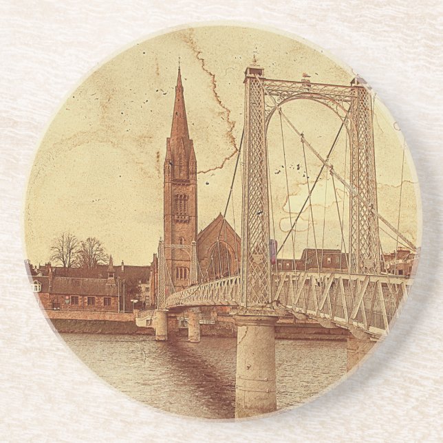 Posavasos the Bouncy Bridge (Inverness - Skottland Underlägg (Framsidan)