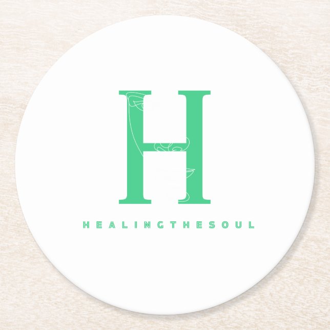 Posavasos Underlägg Papper Rund (Framsidan)