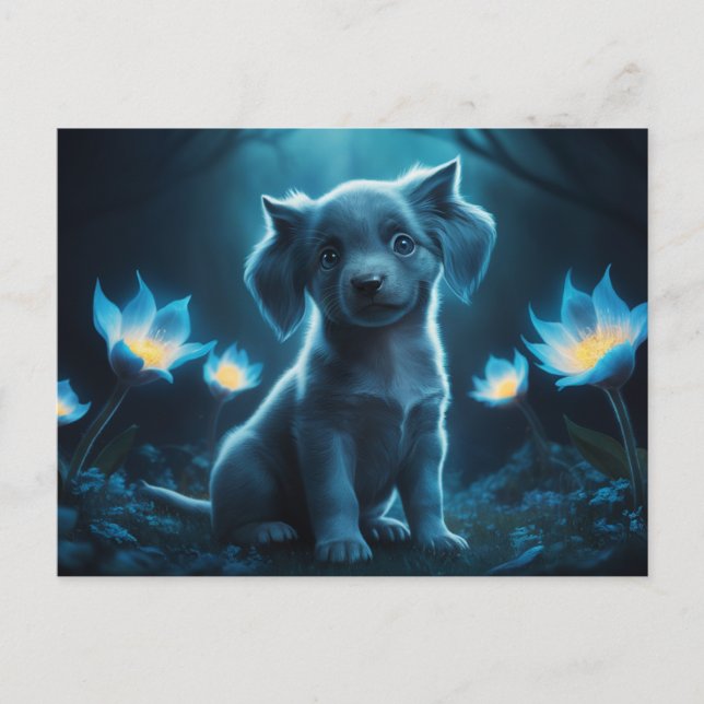 Poscards Chat Bleu 06 Vykort (Framsida)