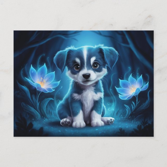 Poscards Chat Bleu 07 Vykort (Framsida)