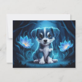 Poscards Chat Bleu 07 Vykort
