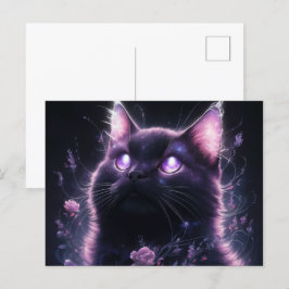 Poscards Chat Mauve 05 Vykort