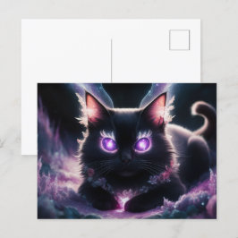 Poscards Chat Mauve 07 Vykort