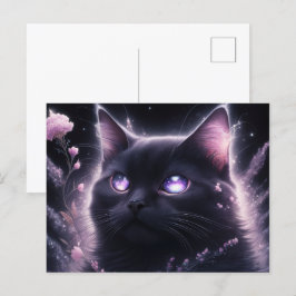 Poscards Chat Mauve Vykort