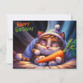 Poscards Happy Birthday Petit Chat 10 Vykort