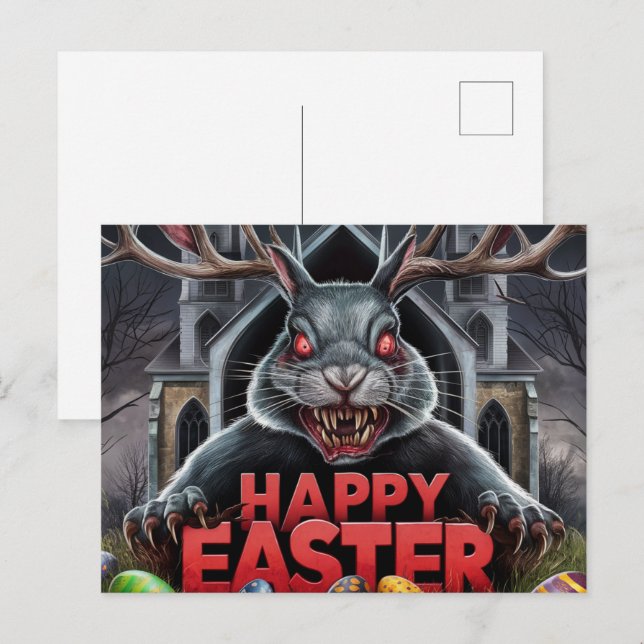 Poscards Happy Easter 03 Vykort (Fram/baksida)