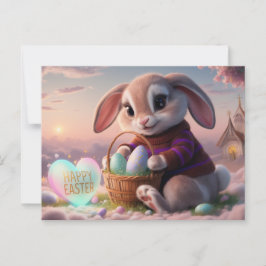 Poscards Happy Easter Lapin 02 Vykort