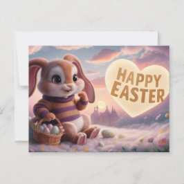 Poscards Happy Easter Lapin 04 Vykort