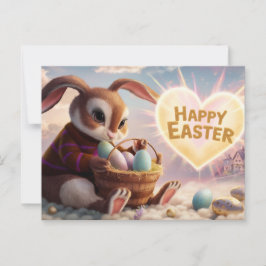 Poscards Happy Easter Lapin 05 Vykort