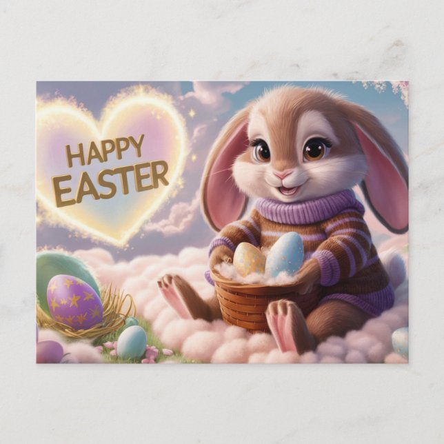 Poscards Happy Easter Lapin 08 Vykort (Framsida)