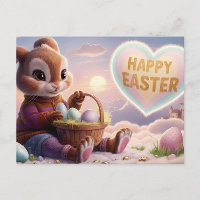 Poscards Happy Easter Lapin 10 Vykort (Framsida)