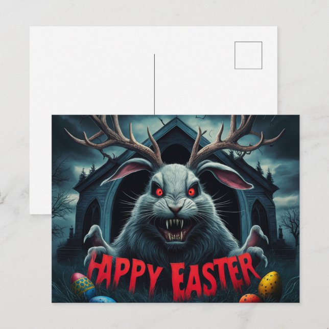 Poscards Happy Easter Vykort (Fram/baksida)