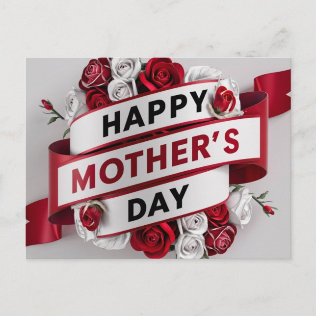 Poscards Mother's Day Fleur 03 Vykort (Framsida)