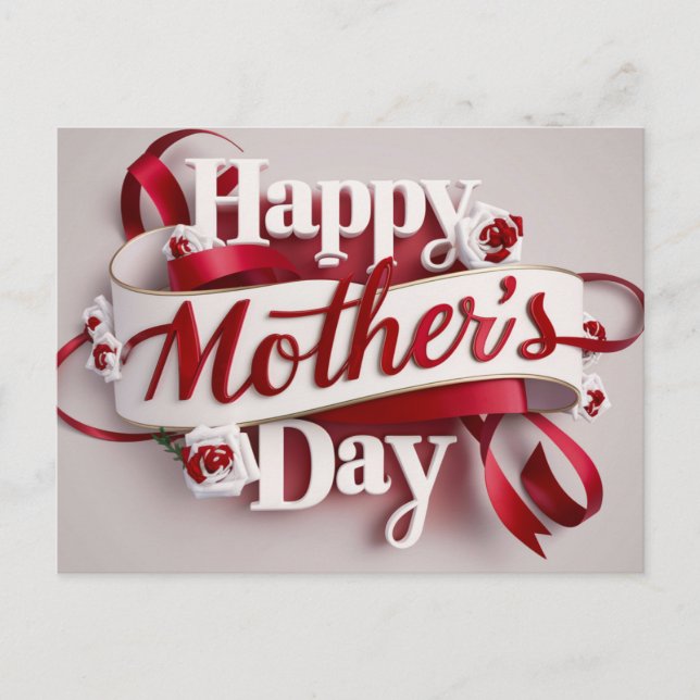 Poscards Mother's Day Fleur 05 Vykort (Framsida)