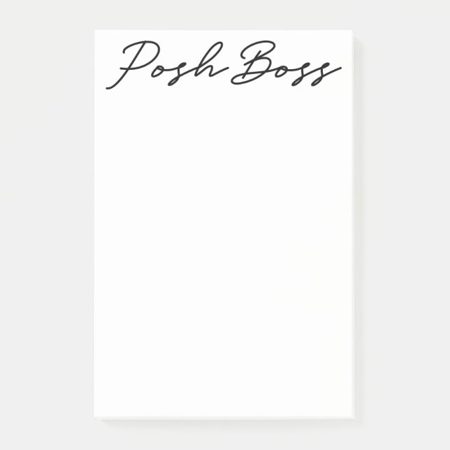 Posch Chef 4x6 Minimalistiska anteckningar Post-it Block (Framsida)