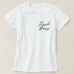 Posch Chef minimalistisk vit T-Shirt