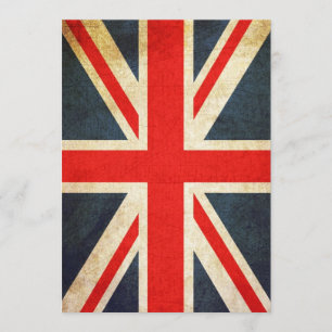 Posch Union Jack Anpassningsbar Call (Lodrät) Inbjudningar