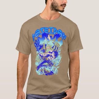 Poseidon Ancient Grekiska gudar och Monsters Mytho T Shirt
